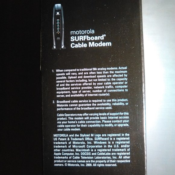Motorola SURFboard Cable Modem; Model: SB5101U-In Original Box-Last ONE - Picture 10 of 15